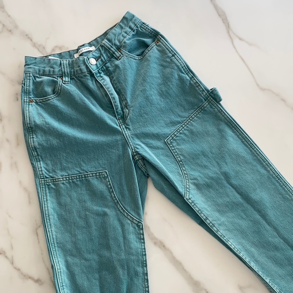 PacSun Denim - High Rise Carpenter Jeans in Teal